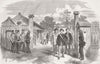 JAPAN. Trade treaty. entry Gate of Yokohama  1868 old antique print picture