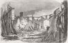 CHINA. Canton St after visit from Barbarians 1858 old antique print picture