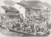 CHINA. Opium Wars. Canton. Return of Avengers 1858 old antique print picture