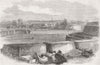 INDIA. Kolkata, from the Plassey Gate 1870 old antique vintage print picture