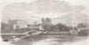 INDIA. Ft Church & South barracks, Kolkata 1870 old antique print picture