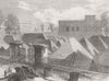 INDIA. Govt House Ft & Dalhousie barracks, Kolkata 1870 old antique print
