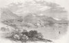 DUBROVNIK. Dalmatia. View from Rd between & Gravoso 1870 old antique print