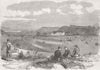 ITALY. Garibaldian outpost, Rd to Desenzano 1866 old antique print picture