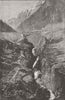 SWITZERLAND. Rohrbach viaduct Wasen, Goeschenen 1882 old antique print picture