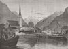 SWITZERLAND. St Gothard Railway. Lake of; cantons 1882 old antique print