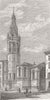 ITALY. New English Church, Rome.  1882 old antique vintage print picture