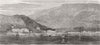 MENTON. East Bay, position of Chalet des Rosiers 1882 old antique print