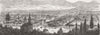 GERMANY. General view of Bad Pyrmont 1882 old antique vintage print picture