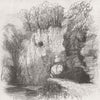 JEDBURGH. Caves of -Hiding Place Covenanters 1861 old antique print picture