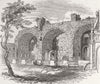 ITALY. Basilica of Constantine c1870 old antique vintage print picture