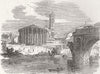 ITALY. Temple of Vesta c1870 old antique vintage print picture