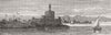 GREECE. St Elmo Castle, Rhodes 1879 old antique vintage print picture