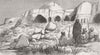 AFGHANISTAN. Buddhist Caverns, Jalalabad 1879 old antique print picture