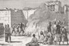 JALALABAD. Burning Ghazi killer, Peshawar Gate 1879 old antique print picture
