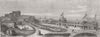 FRANCE. The new baths at Dieppe 1857 old antique vintage print picture