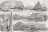 CAROLINE ISLANDS. Disputed territory 1885 old antique vintage print picture
