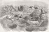 SEVASTOPOL. Remains of building discovered HQ  1855 old antique print picture