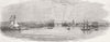 CUBA. Havana. Town & Harbour of 1844 old antique vintage print picture