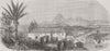 NICARAGUA. The city of Leon, Nicaragua 1857 old antique vintage print picture
