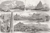 CAROLINE ISLANDS. Ualau; Rain Peak, Ponape 1885 old antique print picture