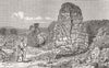 INDIA. Kashmir. fragment nature of Chasms Laldoora 1885 old antique print