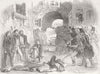 FRANCE. Coup. troops shooting rebels, Paris 1851 old antique print picture