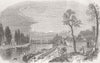FRANCE. Coup. Auxerre 1851 old antique vintage print picture