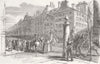 FRANCE. Coup. Blvd Montmartre 1851 old antique vintage print picture