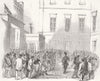 FRANCE. Coup. Arrest of representatives 1851 old antique vintage print picture