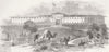 KÜTAHYA . Barrack, where Kossuth was imprisoned 1851 old antique print picture