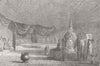 SRI LANKA. The great temple of Dambool, Ceylon 1851 old antique print picture