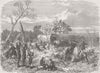 TRANSPORT. Travelling, Africa. [Caption cut off] 1868 old antique print