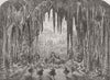LONDON. Caverns of ice, Alhambra, Leicester Sq 1867 old antique print picture