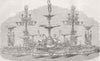 CHESHIRE. Gift to Jackson, of Birkenhead 1865 old antique print picture