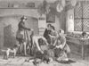CHRISTMAS. Packing hamper 1856 old antique vintage print picture