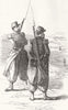 FRANCE. French infantry of the line 1854 old antique vintage print picture
