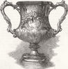 YORKS. Silver testimonial, Turner & Co, Sheffield 1856 old antique print