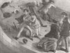 SAILING. The pleasures of yachting 1856 old antique vintage print picture