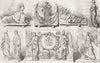 UKRAINE. Trophies & bas-reliefs from Sevastopol 1856 old antique print picture