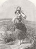 FAMILIES. Gallop and trot 1856 old antique vintage print picture