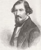 SCOTLAND. Prof. Aytoun, of Edinburgh 1865 old antique vintage print picture