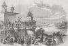 INDIA. Indian Mutiny. The fort at Agra 1857 old antique vintage print picture