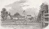LONDON. Gt boat race, Thames  1847 old antique vintage print picture