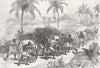 ASHANTI  WAR. Water supply of Cape Coast castle 1874 old antique print picture