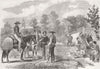 MEXICO. Mexican costumes. 1 of villages 1863 old antique vintage print picture