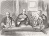 JAPAN. Blind Japanese musicians 1864 old antique vintage print picture