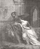 FINE ARTS. The Gow Chrom and Louise 1855 old antique vintage print picture