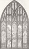 STAMFORD. Memorial window, built, St John’s church 1857 old antique print
