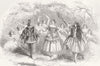 THEATRE. Elves, or statue bride, Adelphi 1856 old antique print picture